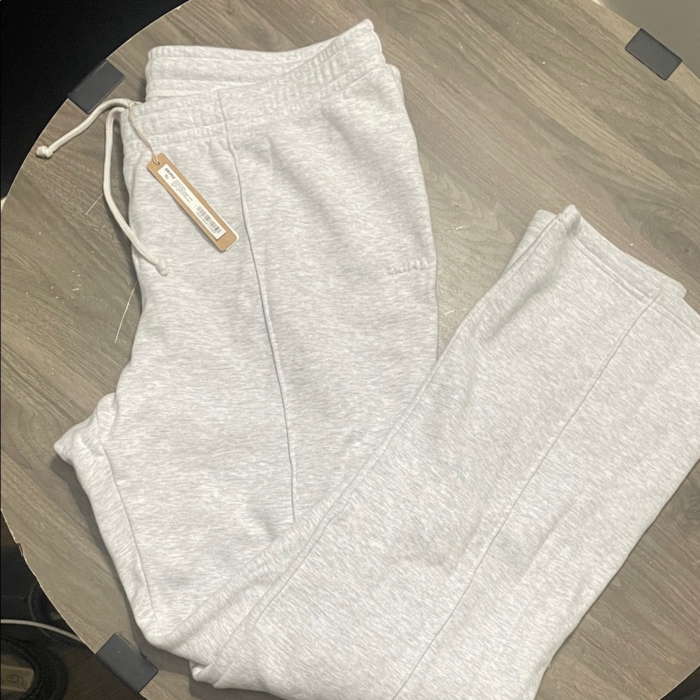 SKIMS Light Gray Wide Leg Pants